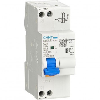 АВДТ CHINT NB2LE-40ZT 1P+N C25 30мА тип AC 6кА, электронный (R) АВДТ CHINT NB2LE-40ZT 1P+N C25 30мА тип AC 6кА, электронный (R)