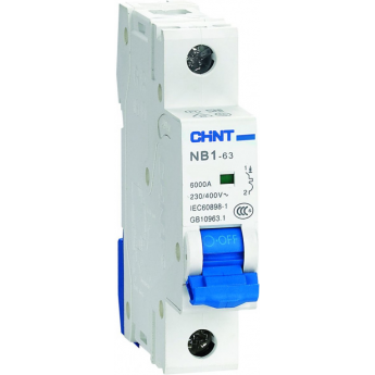 Автоматический выключатель CHINT NB1-63 1P 25A 6кА х-ка B (DB) (R) Автоматический выключатель CHINT NB1-63 1P 25A 6кА х-ка B (DB) (R)
