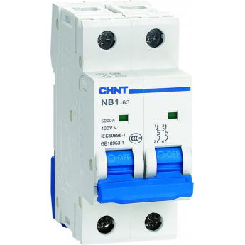 Автоматический выключатель CHINT NB1-63 2P 32A 6кА х-ка B (DB) (R) Автоматический выключатель CHINT NB1-63 2P 32A 6кА х-ка B (DB) (R)