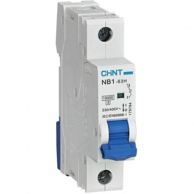 Автоматический выключатель CHINT NB1-63H 1P 25A 10кА х-ка C (R) 179787 Автоматический выключатель CHINT NB1-63H 1P 25A 10кА х-ка C (R) 179787