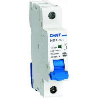 Автоматический выключатель CHINT NB1-63H 1P 40A 10кА х-ка D (R) Автоматический выключатель CHINT NB1-63H 1P 40A 10кА х-ка D (R)
