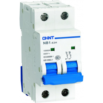 Автоматический выключатель CHINT NB1-63H 2P 32A 10кА х-ка B (R) Автоматический выключатель CHINT NB1-63H 2P 32A 10кА х-ка B (R)