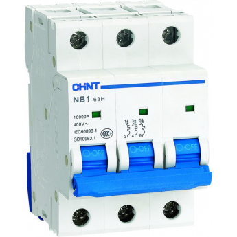 Автоматический выключатель CHINT NB1-63H 3P 16A 10кА х-ка D (R) Автоматический выключатель CHINT NB1-63H 3P 16A 10кА х-ка D (R)