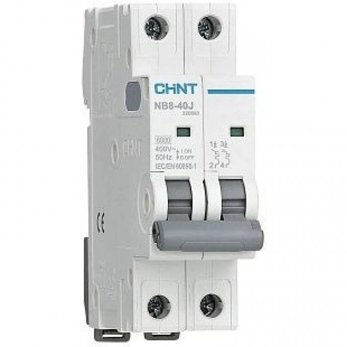 Автоматический выключатель CHINT NB8-40J 2P C16 6кА (R) 320689 Автоматический выключатель CHINT NB8-40J 2P C16 6кА (R) 320689