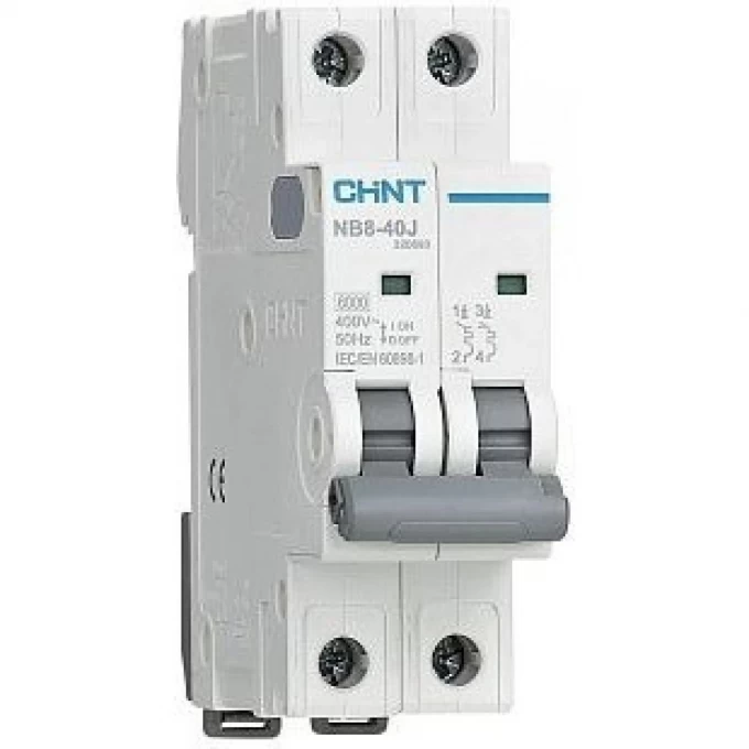 Автоматический выключатель CHINT NB8-40J 2P D1 6кА (R) 320694 Автоматический выключатель CHINT NB8-40J 2P D1 6кА (R) 320694