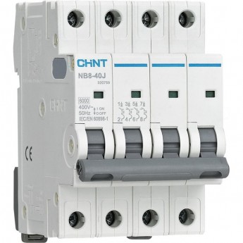 Автоматический выключатель CHINT NB8-40J 4P C40 6кА (R)