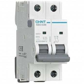 Автоматический выключатель CHINT NB8-63M 2P 16A (9,6-14,4)In 10кА (R)