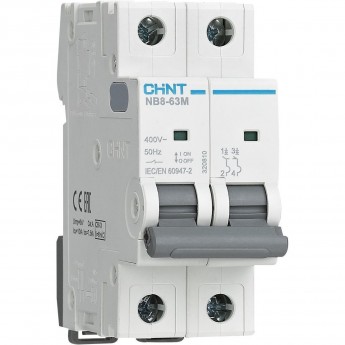 Автоматический выключатель CHINT NB8-63M 2P 63A (9,6-14,4)In 10кА (R)