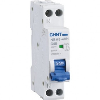 Автоматический выключатель CHINT NBH8-40 1P+N C40 Автоматический выключатель CHINT NBH8-40 1P+N C40