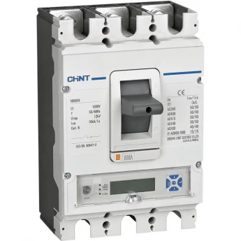 Автоматический выключатель CHINT NM8N-250R EM 3P 160А 150кА с электр. расцепителем, LCD (R)