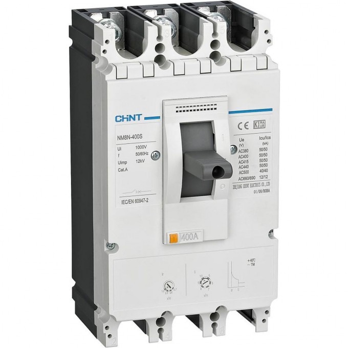 Автоматический выключатель CHINT NM8N-630R EN 3P 630А 150кА с электр. расцепителем (R) 269444