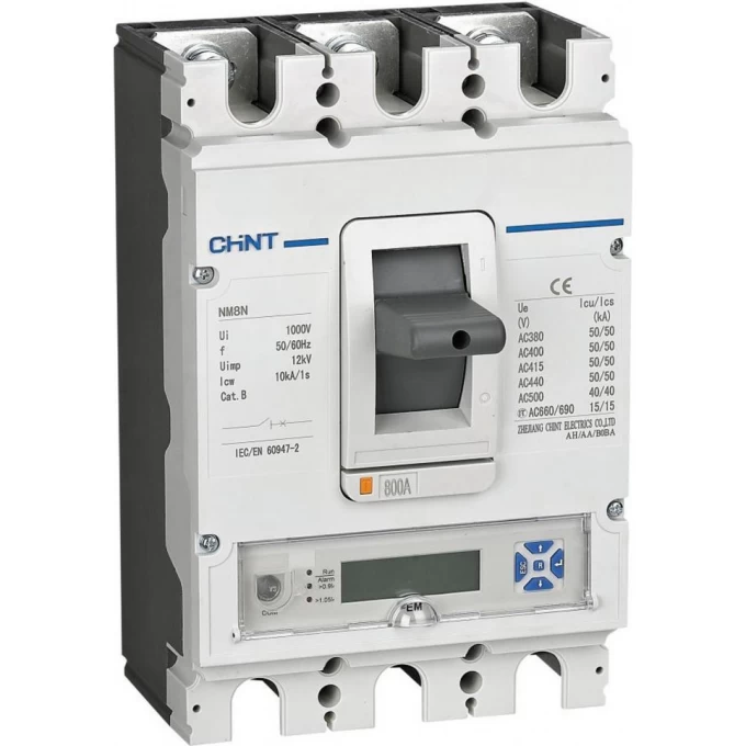 Автоматический выключатель CHINT NM8N-630S EM 4P 250А 50кА с электр. расцепителем, LCD (R) 269477 Автоматический выключатель CHINT NM8N-630S EM 4P 250А 50кА с электр. расцепителем, LCD (R) 269477