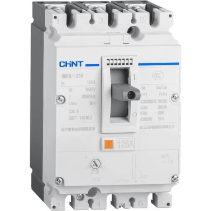 Автоматический выключатель CHINT NM8NDC-125B TM 2P 16А 25кА с рег. термомаг. расцепителем (R) 275655 Автоматический выключатель CHINT NM8NDC-125B TM 2P 16А 25кА с рег. термомаг. расцепителем (R) 275655