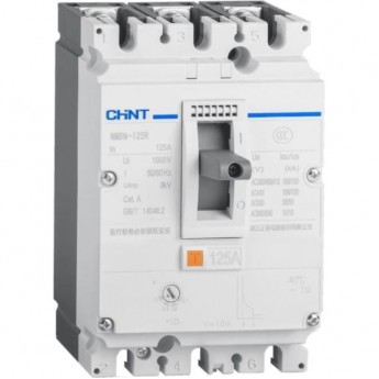Автоматический выключатель CHINT NM8NDC-125C TM 3P 40А 36кА с рег. термомаг. расцепителем (R)