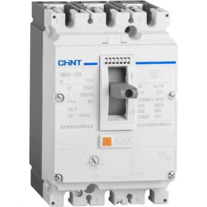 Автоматический выключатель CHINT NM8NDC-125S TM 1P 25А 50кА с рег. термомаг. расцепителем (R) 330514 Автоматический выключатель CHINT NM8NDC-125S TM 1P 25А 50кА с рег. термомаг. расцепителем (R) 330514