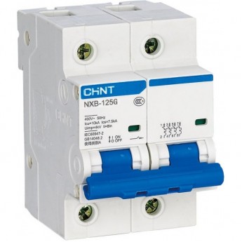 Автоматический выключатель CHINT NXB-125 2P 63A 10кА х-ка C (R)