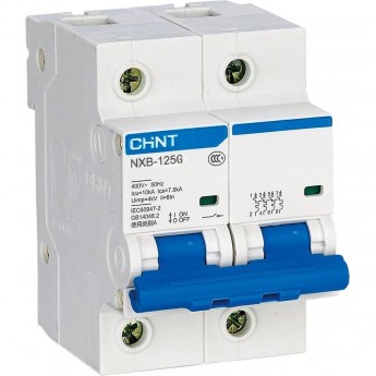 Автоматический выключатель CHINT NXB-125 2P 63A 10кА х-ка D (R)