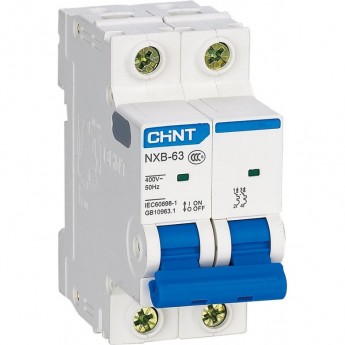 Автоматический выключатель CHINT NXB-63H 2P 50A 10кА х-ка C (R)