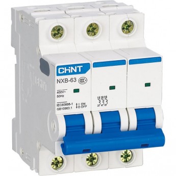 Автоматический выключатель CHINT NXB-63S 3P 20А 4.5kA х-ка C (R)