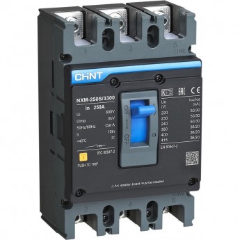Автоматический выключатель CHINT NXM-250H/3Р 160A 50кА (R) Автоматический выключатель CHINT NXM-250H/3Р 160A 50кА (R)