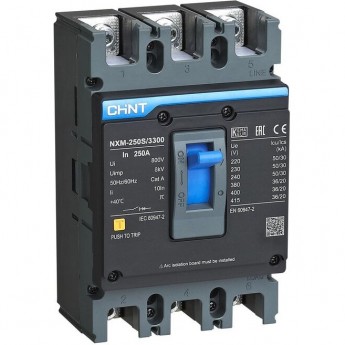 Автоматический выключатель CHINT NXM-250H/3Р 200A 50кА Автоматический выключатель CHINT NXM-250H/3Р 200A 50кА