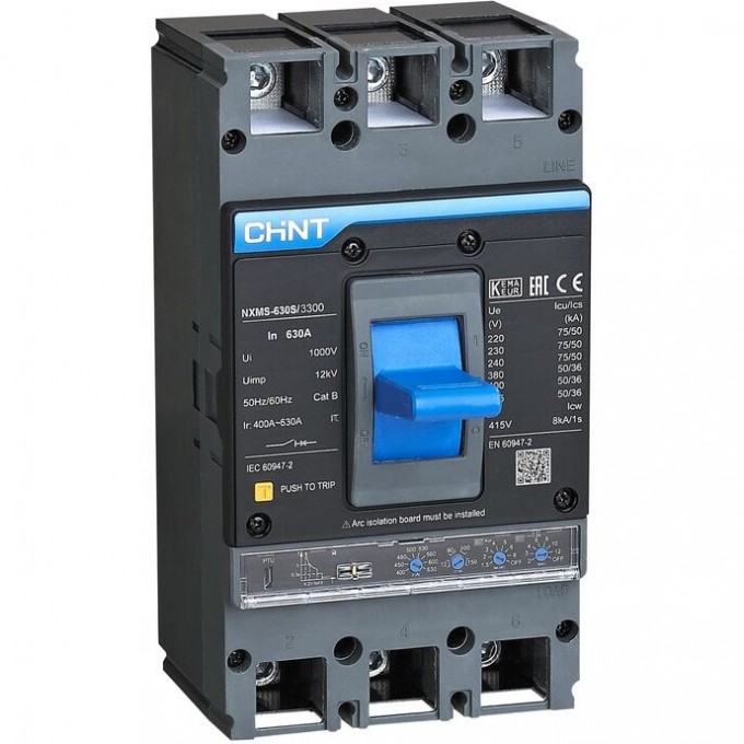 Автоматический выключатель CHINT NXMS-630H/3Р 630A 70кА с электронным расцепителем (R) 845730 Автоматический выключатель CHINT NXMS-630H/3Р 630A 70кА с электронным расцепителем (R) 845730
