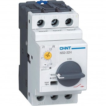 Автоматический выключатель защиты двигателя CHINT NS2-32H 0.25-0.4A с поворотной ручкой (R) Автоматический выключатель защиты двигателя CHINT NS2-32H 0.25-0.4A с поворотной ручкой (R)