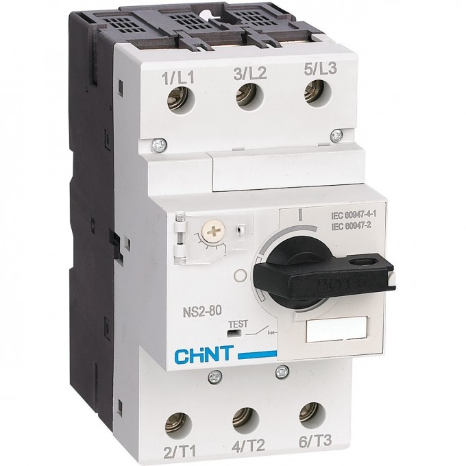 Автоматический выключатель защиты двигателя CHINT NS2-80 48-65A с поворотной ручкой (R) 279724 Автоматический выключатель защиты двигателя CHINT NS2-80 48-65A с поворотной ручкой (R) 279724