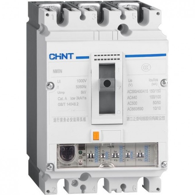 CHINT Авт. выкл. NM8N-125H TM 3P 16А 100кА с рег. термомаг. расцепителем (R) 271661 CHINT Авт. выкл. NM8N-125H TM 3P 16А 100кА с рег. термомаг. расцепителем (R) 271661