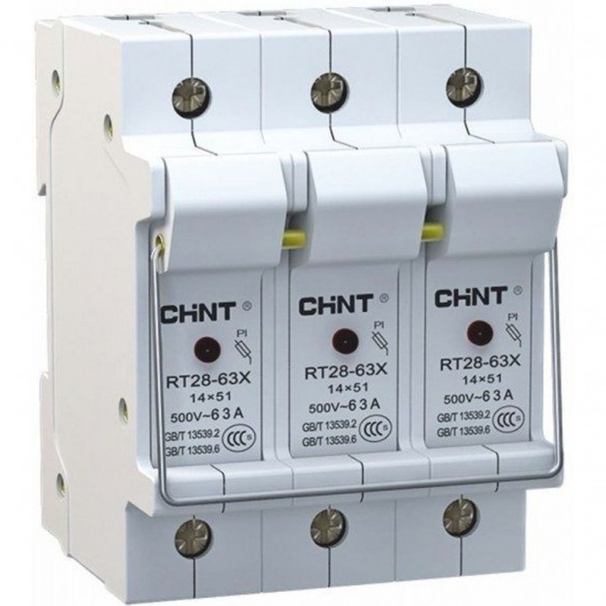 Держатель плавких вставок с индикацией CHINT RT28N-32X 10х38 3П (R) 520488 Держатель плавких вставок с индикацией CHINT RT28N-32X 10х38 3П (R) 520488