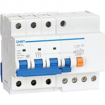 Дифатомат CHINT NB1L-40 3P C25 30mA тип AC 6kA (R)