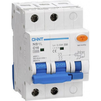 Дифференциальный автоматический выключатель CHINT NB1L-40 1P+N C25 30мА тип AС 6kA (36mm) (R) Дифференциальный автоматический выключатель CHINT NB1L-40 1P+N C25 30мА тип AС 6kA (36mm) (R)