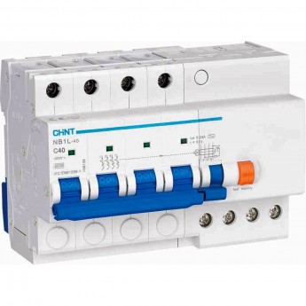 Дифференциальный автоматический выключатель CHINT NB1L-40 4P C20 30mA тип AC 6kA (R)