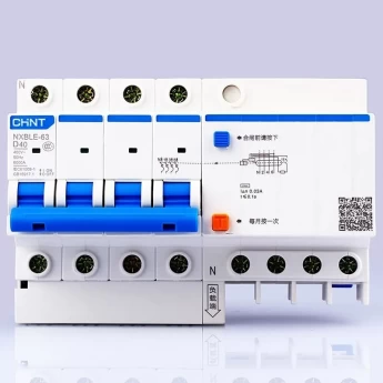 Дифференциальный автоматический выключатель CHINT NXBLE-63 4P B16 300mA тип AC 6kA