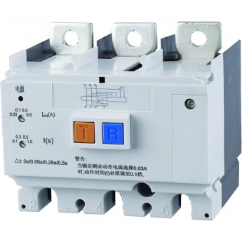 Дифференциальный модуль CHINT NM8NL-630 3P AC RCD1 рег. ток утечки 0,03-0,1-0,3-1А (R)