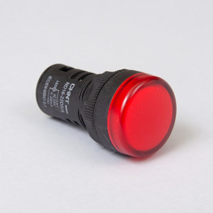 Индикатор CHINT ND16-22D/2C красный, встр. резистор, IP65 АС/DC110В (R) 593973 Индикатор CHINT ND16-22D/2C красный, встр. резистор, IP65 АС/DC110В (R) 593973