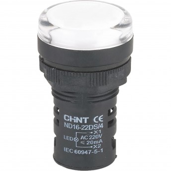 Индикатор CHINT ND16-22DS/4 белый АС 400В (R)