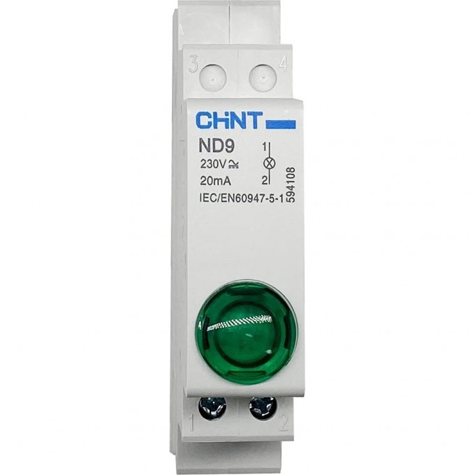 Индикатор CHINT ND9-1/r красный ,AC/DC230В (LED) 594113 Индикатор CHINT ND9-1/r красный ,AC/DC230В (LED) 594113