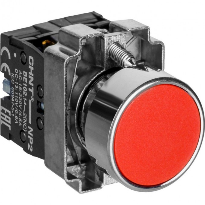 Кнопка управления CHINT NP2-BW3461 плоская, красная, 1НО AC/DC230В(LED), IP40 (R) 574080 Кнопка управления CHINT NP2-BW3461 плоская, красная, 1НО AC/DC230В(LED), IP40 (R) 574080