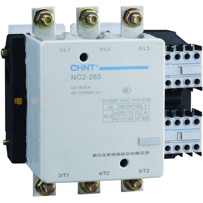 Контактор CHINT NC2-265NS реверс 265A 110B/АС3 50Гц (R) 235986 Контактор CHINT NC2-265NS реверс 265A 110B/АС3 50Гц (R) 235986