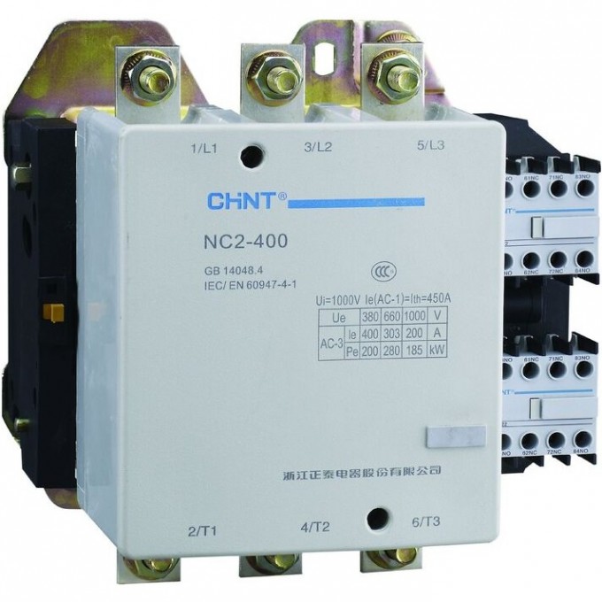 Контактор CHINT NC2-400 400A 110В/АС3 50Гц (R) 236145 Контактор CHINT NC2-400 400A 110В/АС3 50Гц (R) 236145