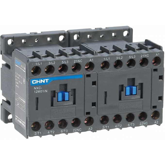 Контактор CHINT NXC-09M01/N реверс 09А 220АС 1НЗ 50/60Гц 836636