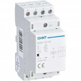 Контактор модульный CHINT NCH8-25/40 25A 4НО AC24В 50Гц (R)
