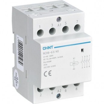 Контактор модульный CHINT NCH8-40/40 40A 4НО AC24В, 50Гц (R)