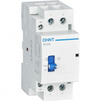 Контактор модульный с ручным управлением CHINT NCH8-40M/02 AC220-240В 50/60Гц (R)