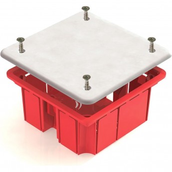 Коробка распаячная CHINT для скрытого монтажа в кирпичных стенах 92х92х40мм