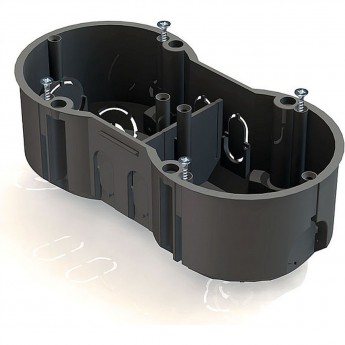 Коробка установочная CHINT 2-местная,141х70х45мм для скрытого монтажа в кирпичных стенах