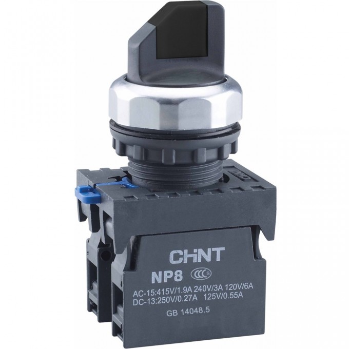 Переключатель без подсветки CHINT NP8-11X/222, 2 положения самовозв. 90град, черный, 1НО+1НЗ, IP65 (R) 578766 Переключатель без подсветки CHINT NP8-11X/222, 2 положения самовозв. 90град, черный, 1НО+1НЗ, IP65 (R) 578766