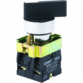 Переключатель CHINT NP2-BG24, 2 положения фиксацией, 2НЗ, IP40 (R) Переключатель CHINT NP2-BG24, 2 положения фиксацией, 2НЗ, IP40 (R)
