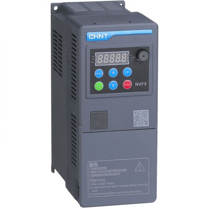 Преобразователь частоты CHINT NVF5-2.2/TD2, 2.2кВт, 220В 1Ф , общий тип 201993